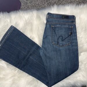 Citizens Of Humanity Dark Blue Boot Cut Jeans